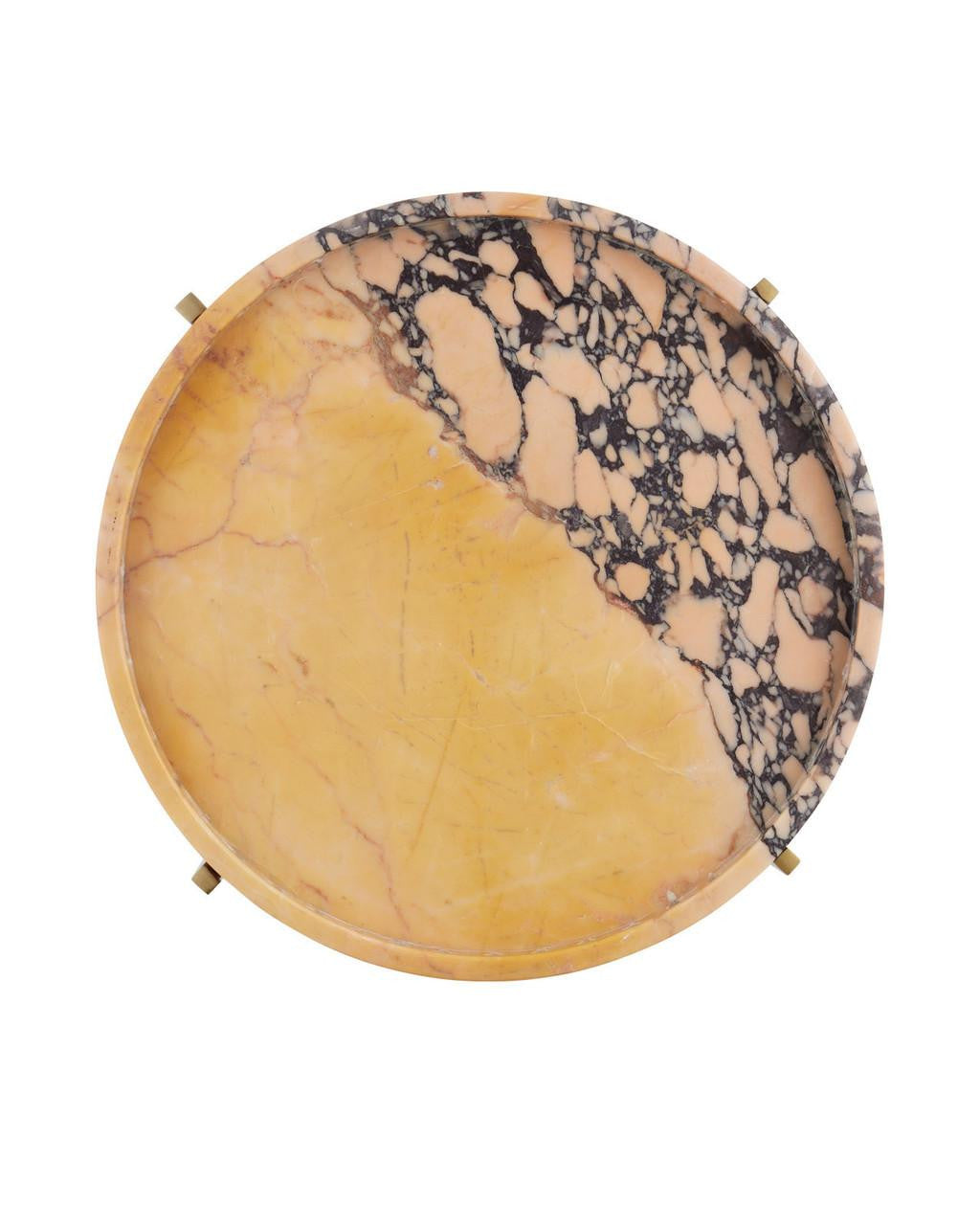 Currey and Company Freya Purple Breccia Accent Table
