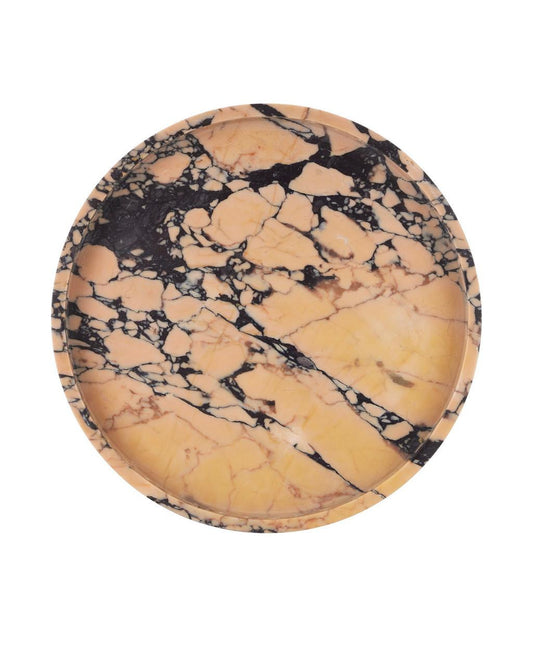 Currey and Company Freya Round Tray Natural