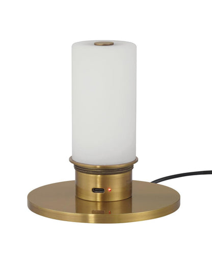 Currey and Company Galavant Brass Cordless Table Lamp