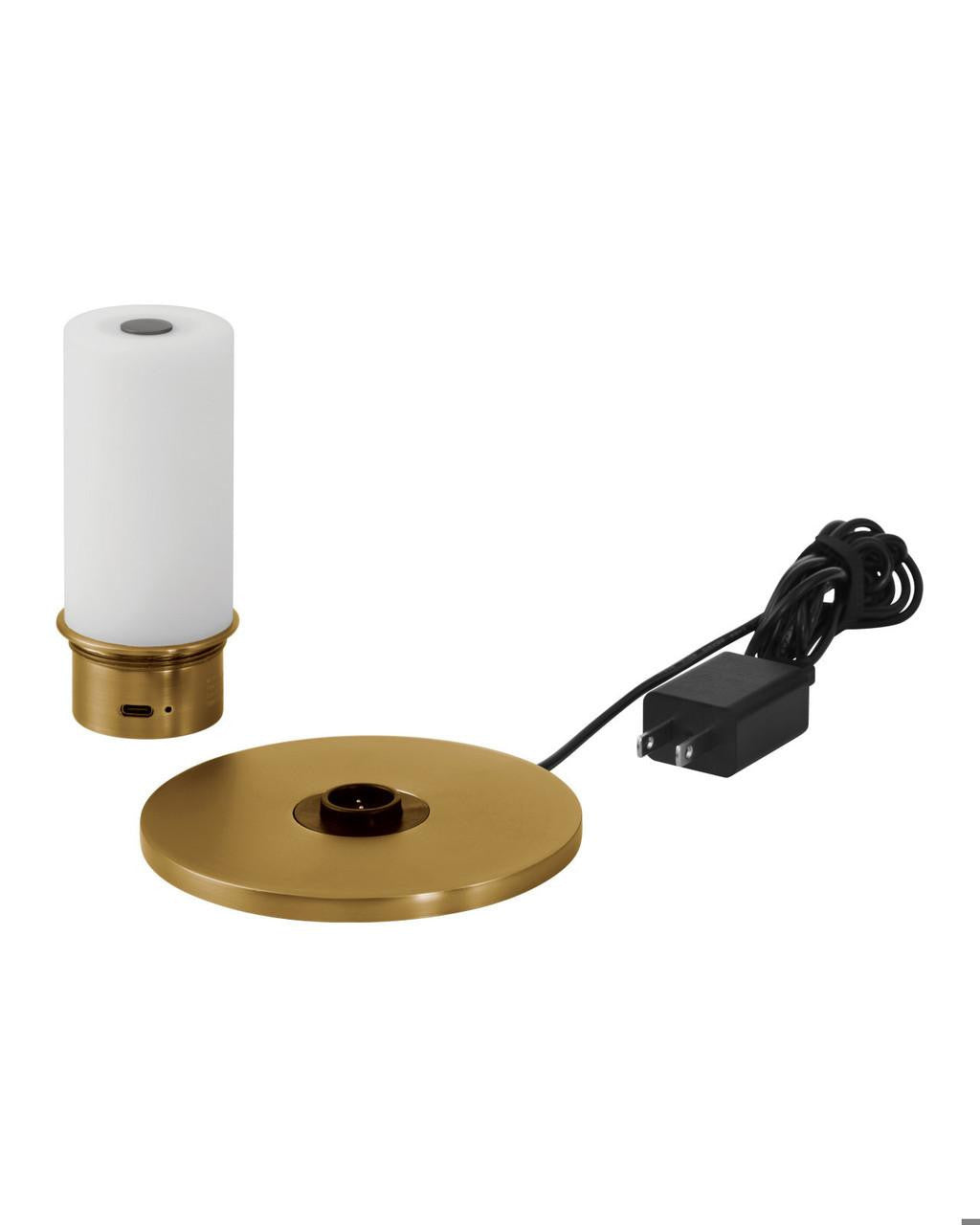 Currey and Company Galavant Brass Cordless Table Lamp