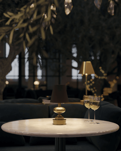 Currey and Company Galavant Brass Cordless Table Lamp