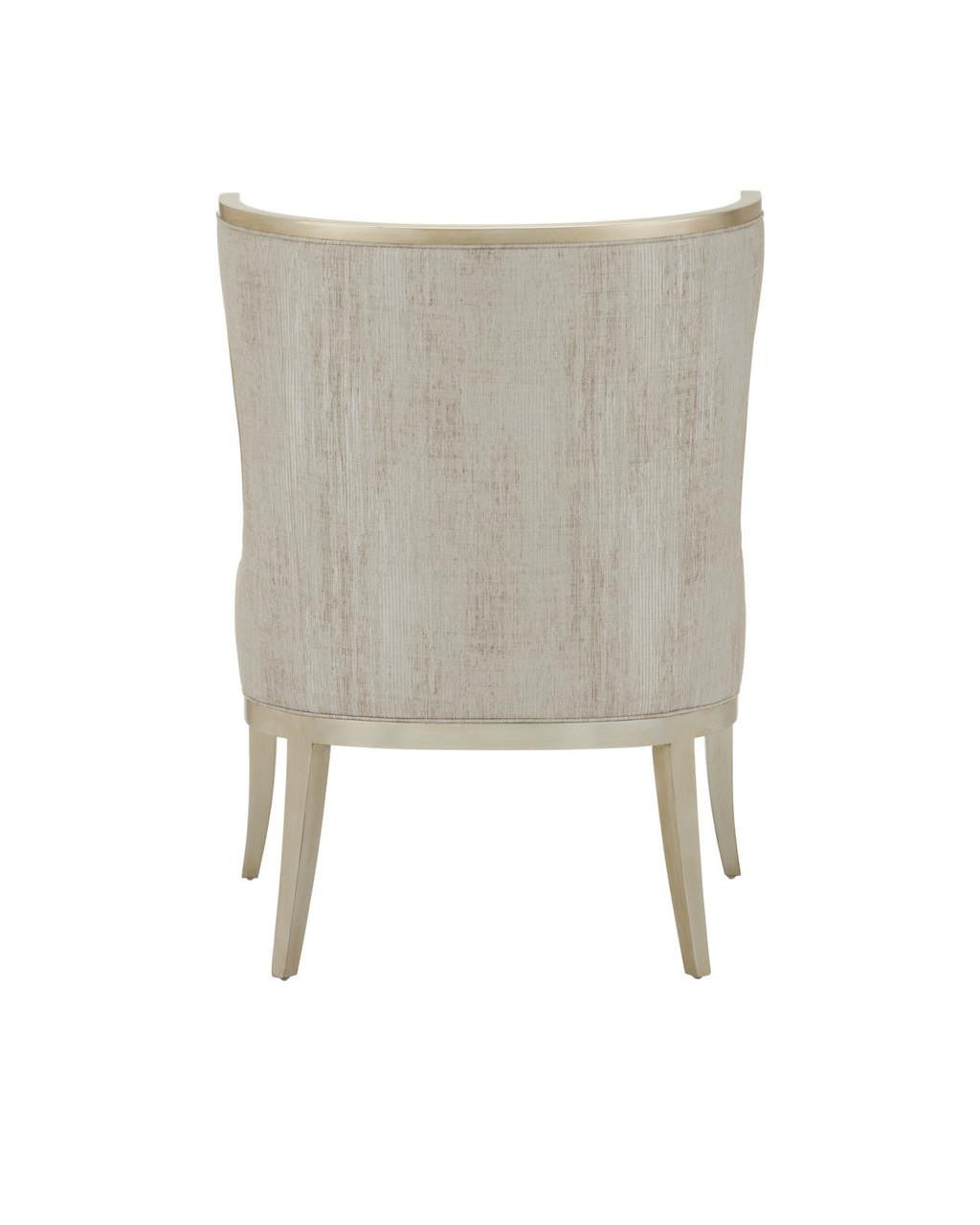 Currey and Company Garson Silver Armchair, Fresh Files Linen