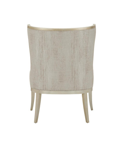 Currey and Company Garson Silver Armchair, Fresh Files Linen
