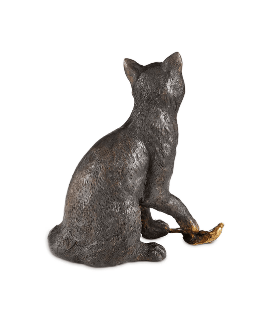 Currey and Company Gatto Bronze Sculptures
