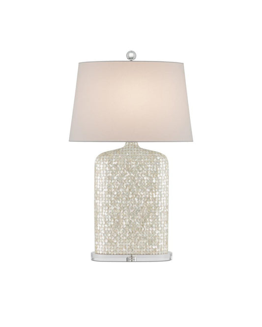 Currey and Company Gerri Dot Table Lamp Natural, Clear
