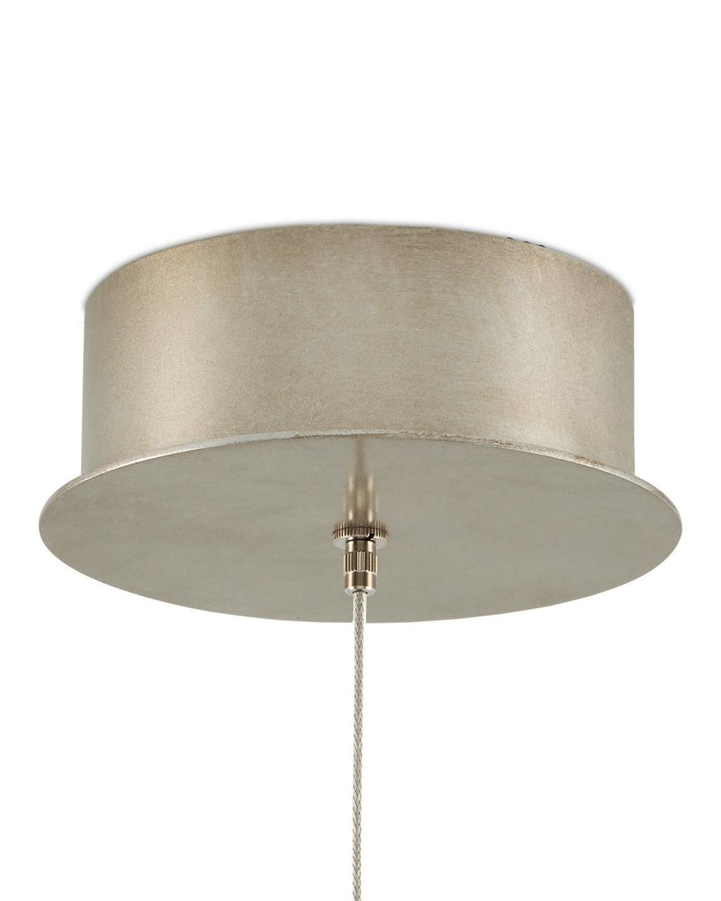Currey and Company Glace White 1-Light Round Multi-Drop Pendant