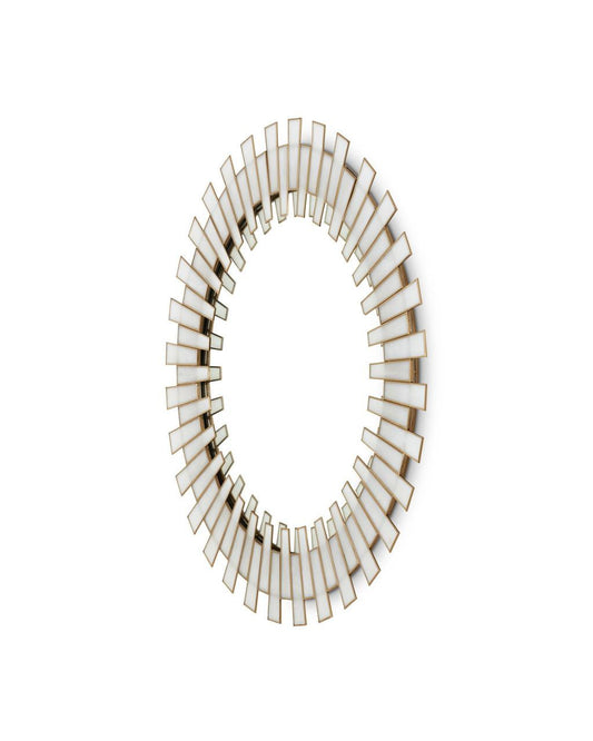 Currey and Company Glasdele Round Mirror