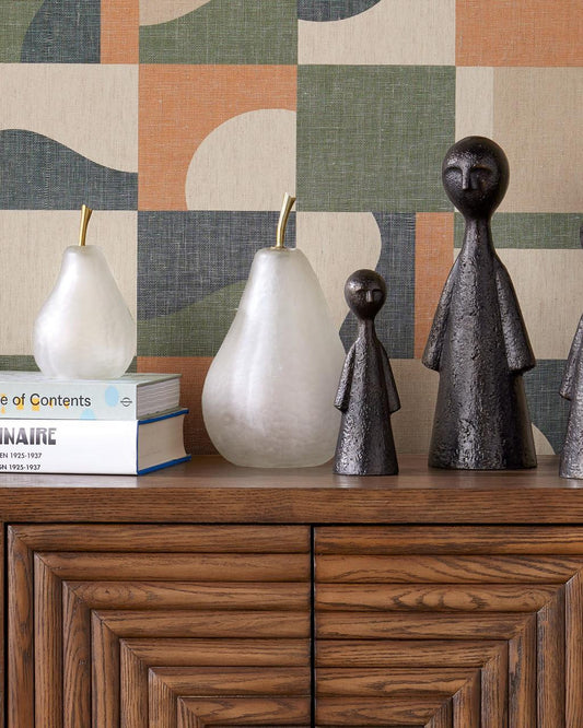 Currey and Company Glass Pear, Set of 2