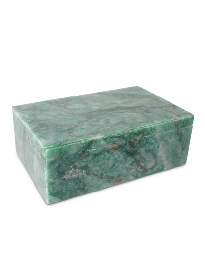Currey and Company Green Aventurine Box Natural