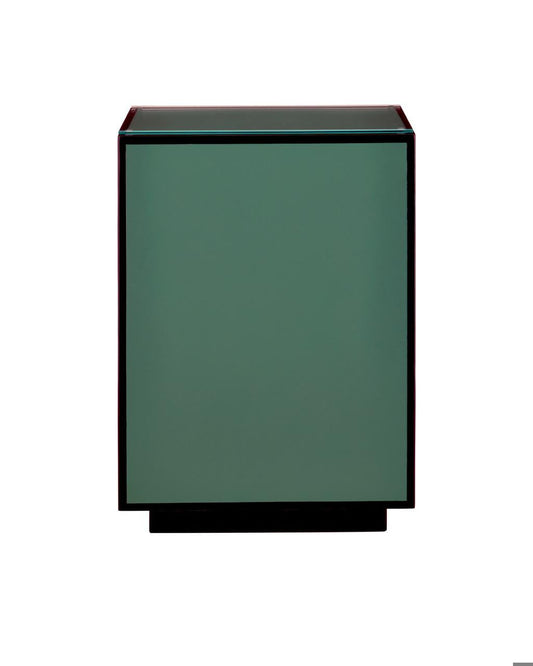 Currey and Company Green Lacquer Side Table