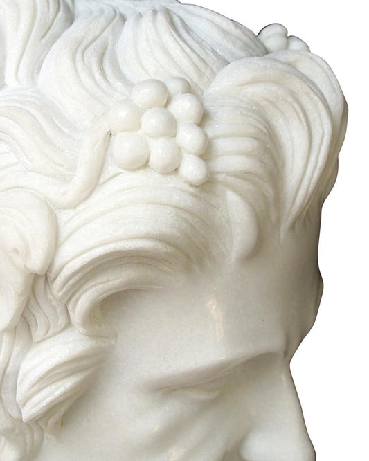 Currey and Company Hector Marble Bust Sculpture