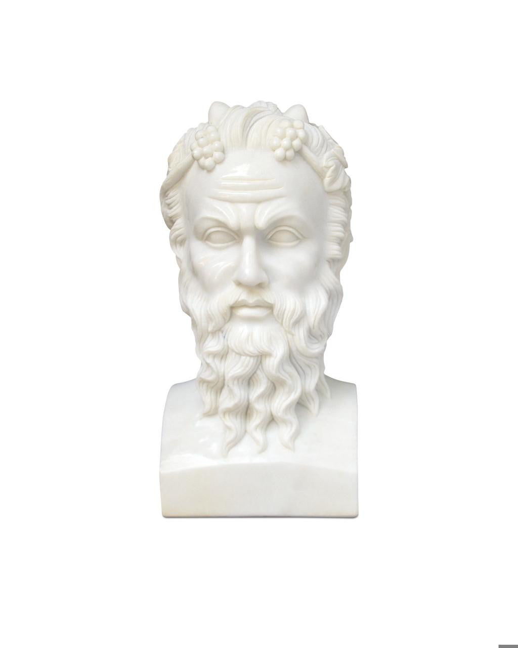 Currey and Company Hector Marble Bust Sculpture