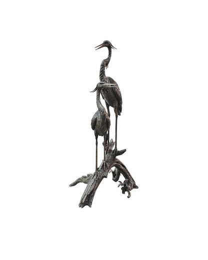 Currey and Company Herons on Branch Bronze