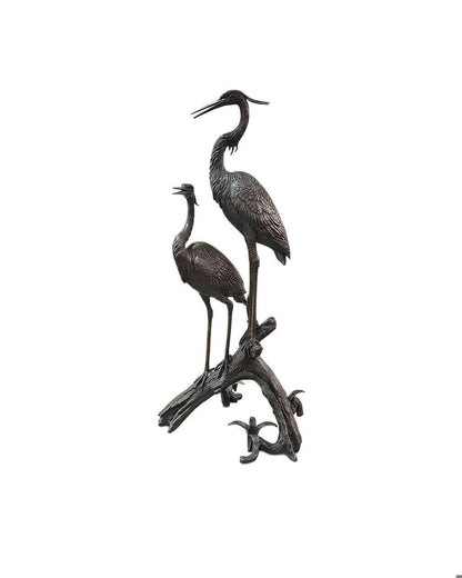 Currey and Company Herons on Branch Bronze Bronze