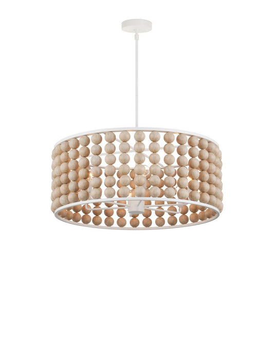 Currey and Company Holcroft Chandelier Sandstone, Sugar White