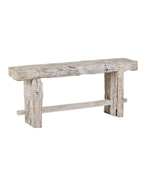 Currey and Company Holland Console Table Whitewash