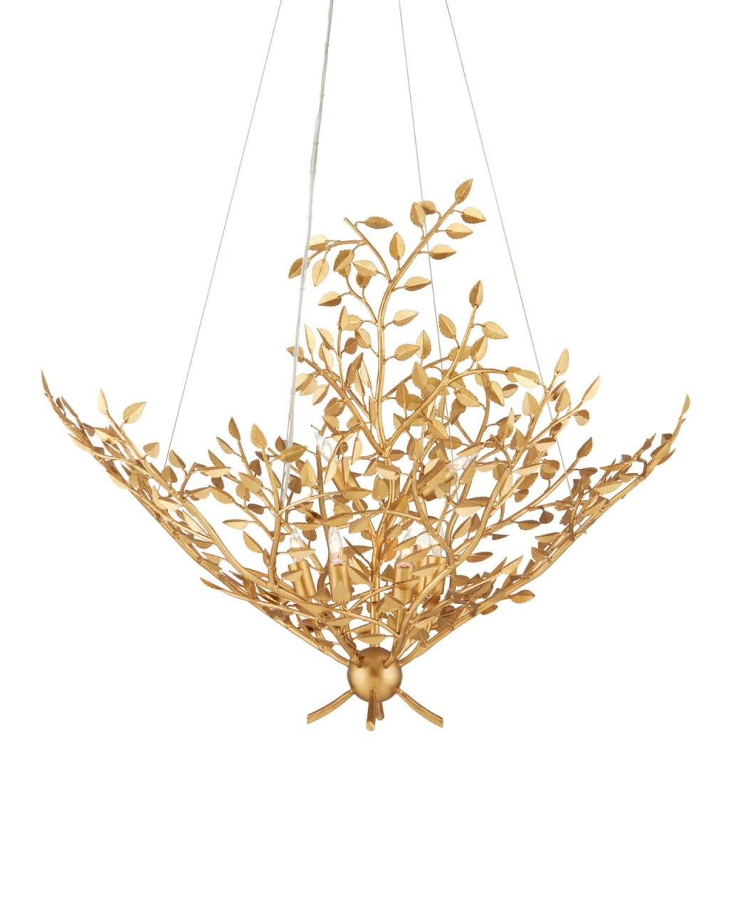 Currey and Company Huckleberry Gold Chandelier