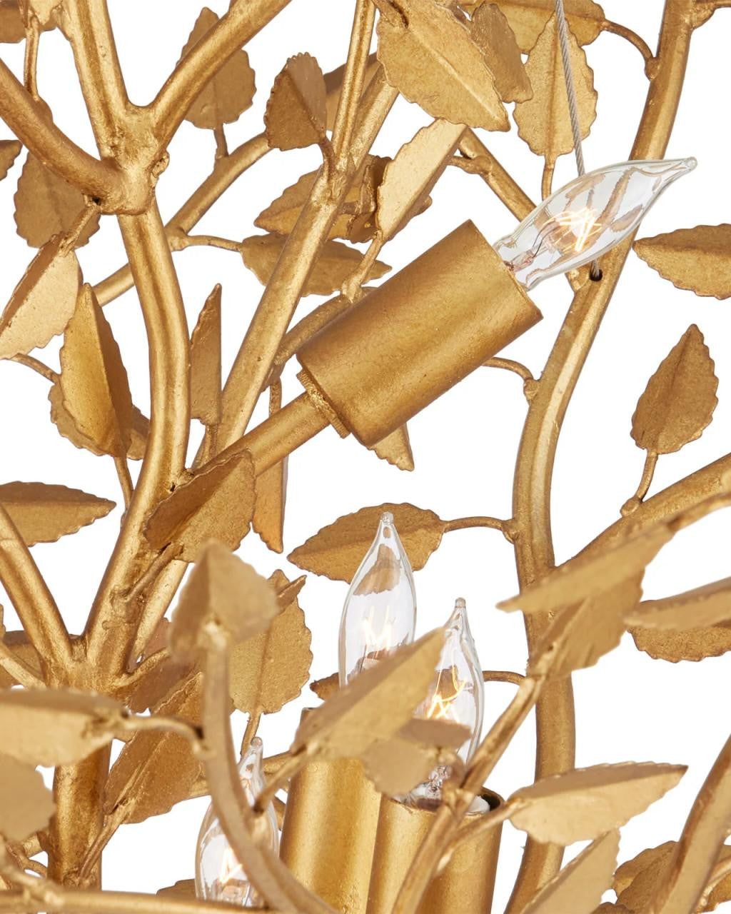 Currey and Company Huckleberry Gold Chandelier