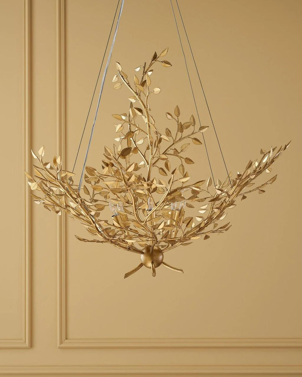Currey and Company Huckleberry Gold Chandelier