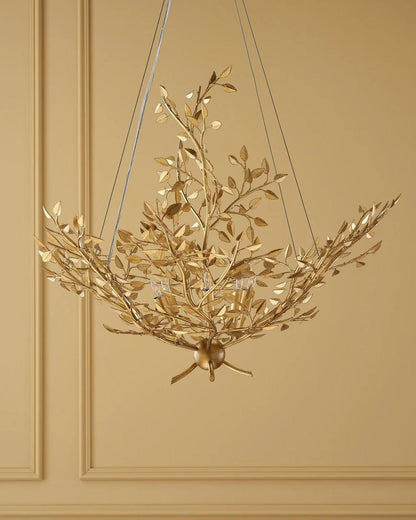 Currey and Company Huckleberry Gold Chandelier