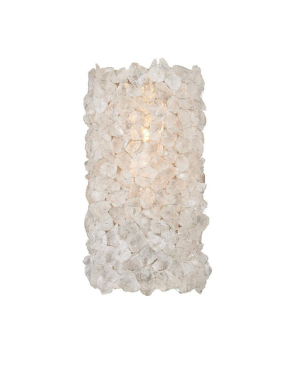 Currey and Company Iconoclast Wall Sconce Natural, Contemporary Silver Leaf, Contempo