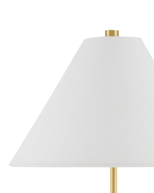 Currey and Company Ippolito Brass Console Lamp