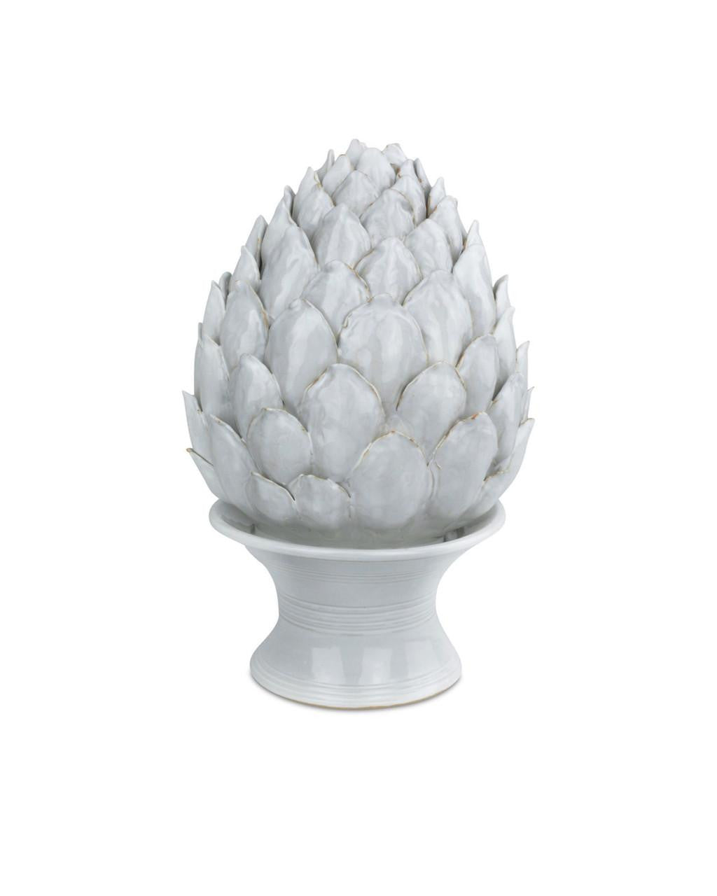 Currey and Company Ivory Artichoke White