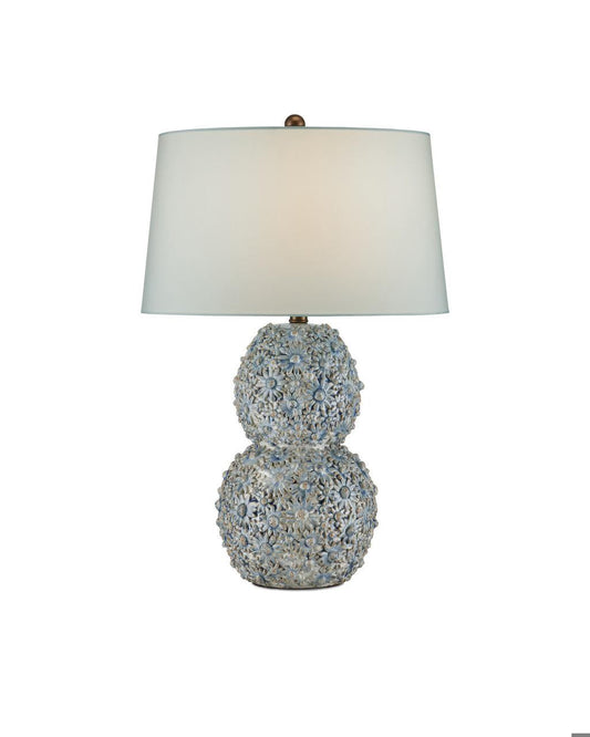 Currey and Company Jessamine Blue Table Lamp Cloud Blue