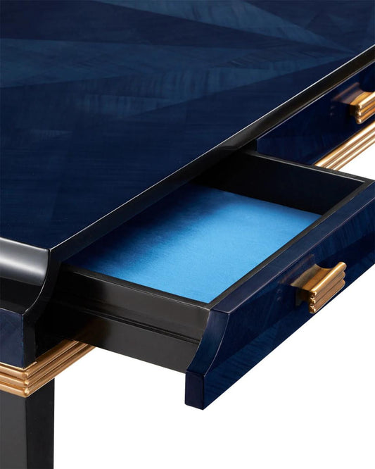 Currey and Company Kallista Large Blue Desk