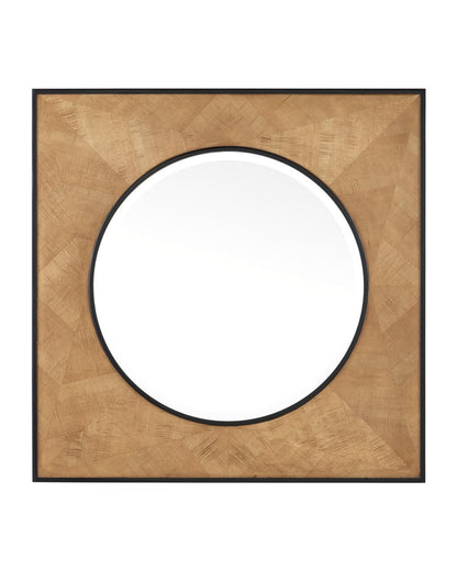 Currey and Company Kallista Taupe Large Mirror Taupe, Black