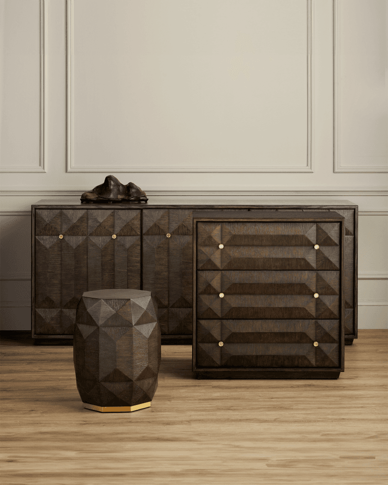 Currey and Company Kendall Dove Gray Chest