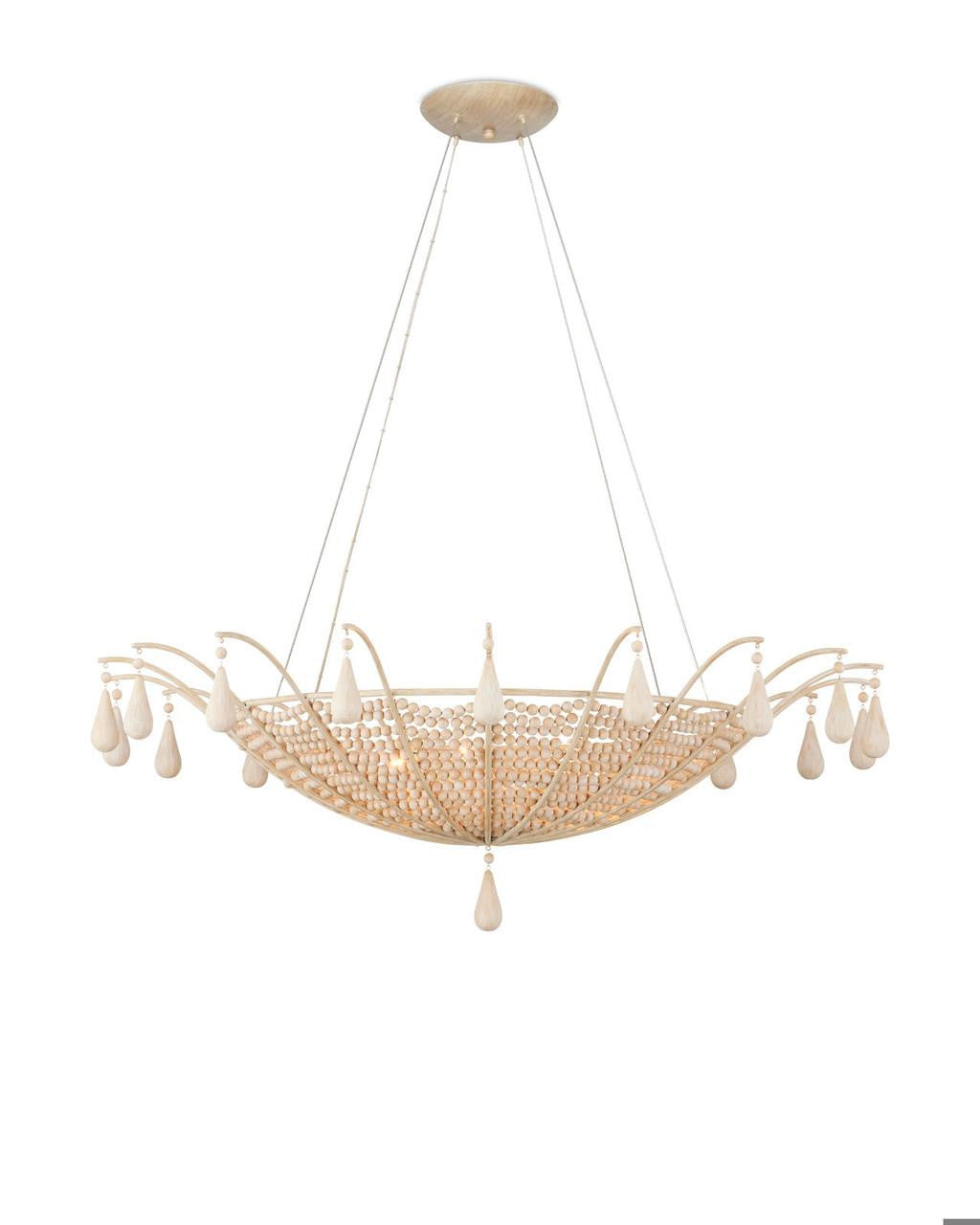 Currey and Company Korg Chandelier Sandstone