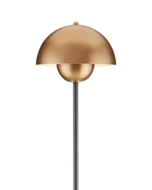 Currey and Company La Rue Brass Floor Lamp