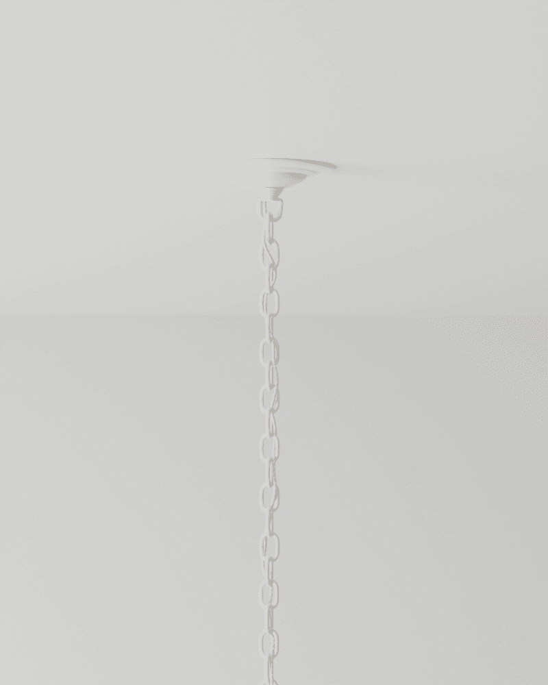 Currey and Company Lapsley White Orb Chandelier