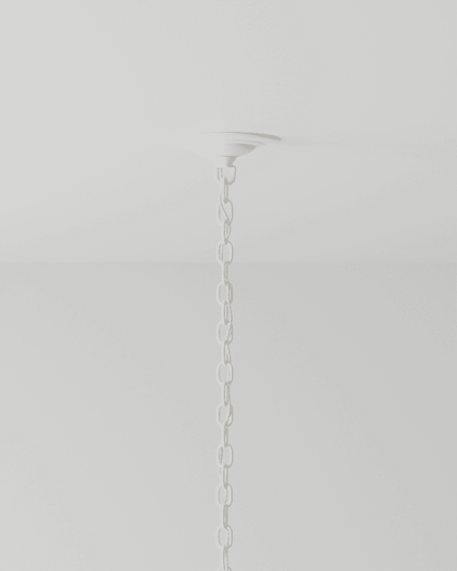 Currey and Company Lapsley White Orb Chandelier