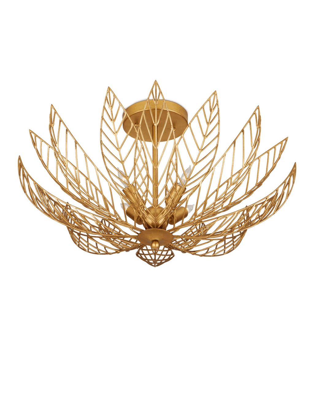 Currey and Company Leaflace Semi-Flush Mount
