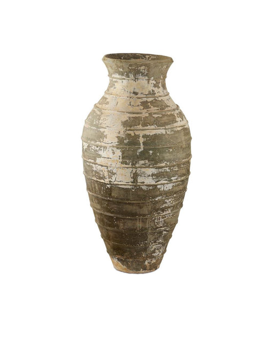Currey and Company Lipari Extra Large Antique White Urn Antique White