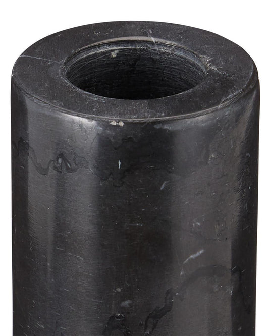 Currey and Company Lithos Black Candle Holder, Set of 2