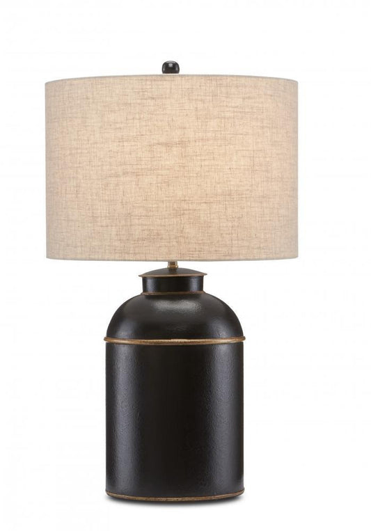 Currey and Company London Black Table Lamp Black, Gold