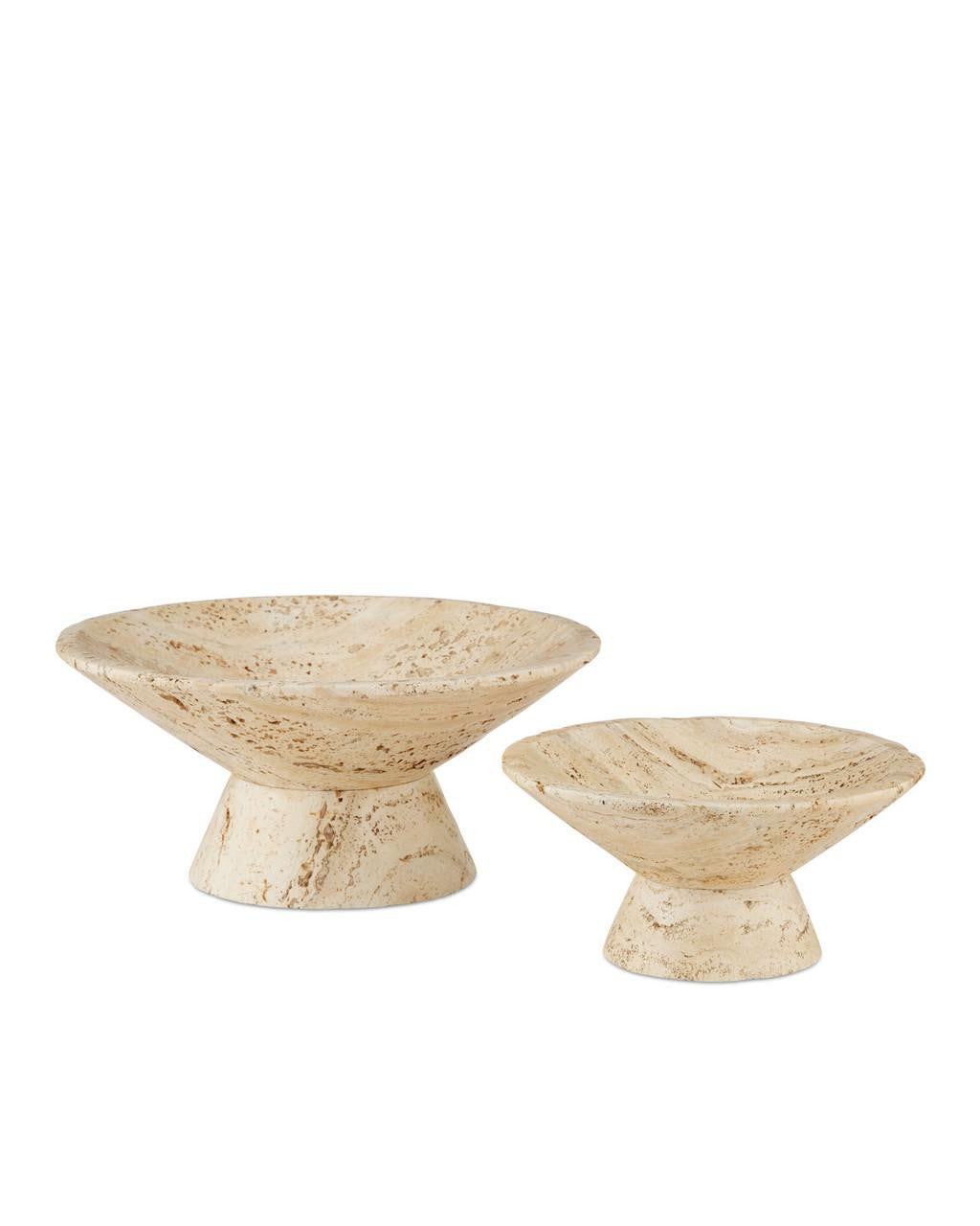 Currey and Company Lubo Travertine Small Bowl