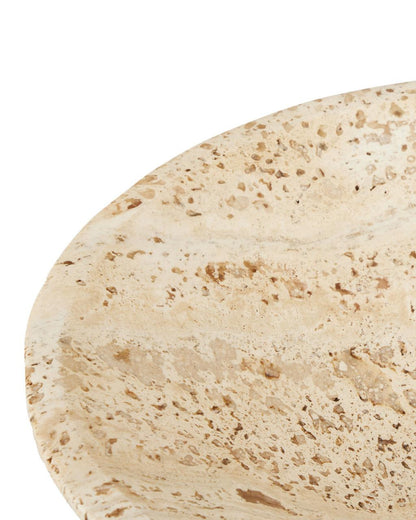 Currey and Company Lubo Travertine Small Bowl