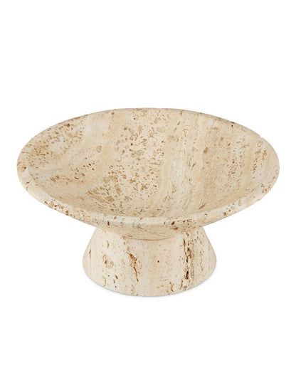 Currey and Company Lubo Travertine Small Bowl