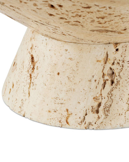 Currey and Company Lubo Travertine Small Bowl