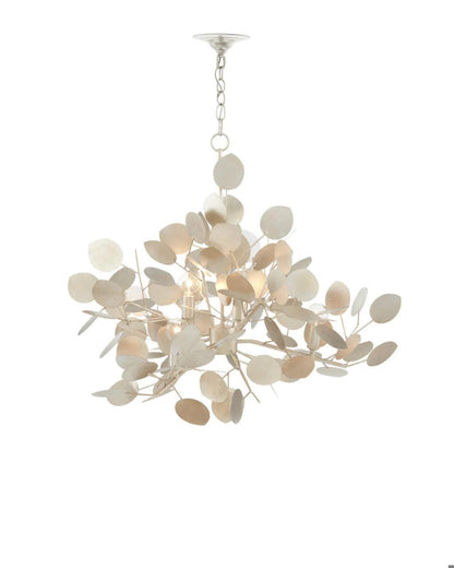 Currey and Company Lunaria Large Silver Chandelier