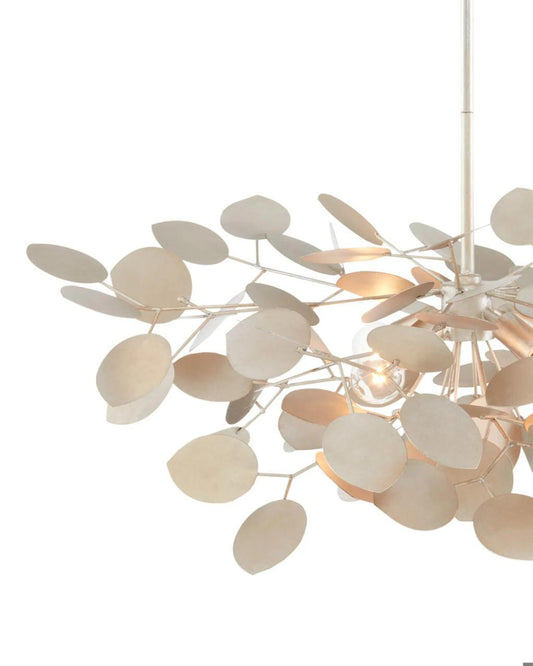 Currey and Company Lunaria Small Silver Chandelier