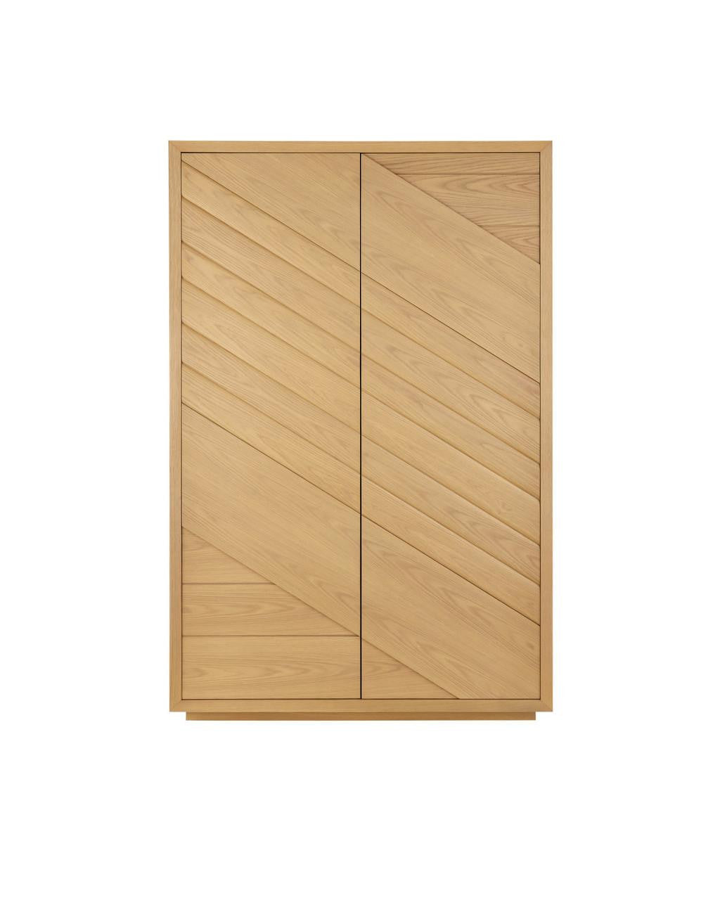 Currey and Company Margot Natural Oak Storage Cabinet
