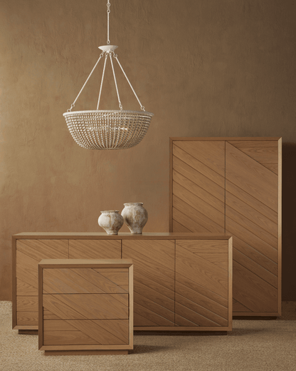 Currey and Company Margot Natural Oak Storage Cabinet