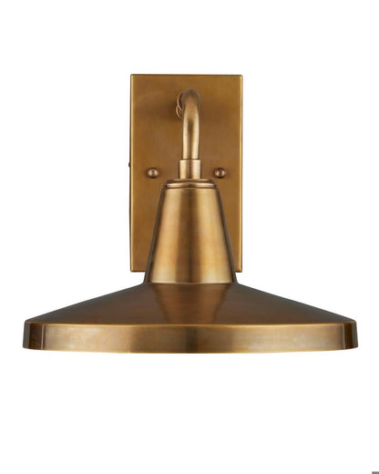 Currey and Company Mariner Brass Outdoor Wall Sconce