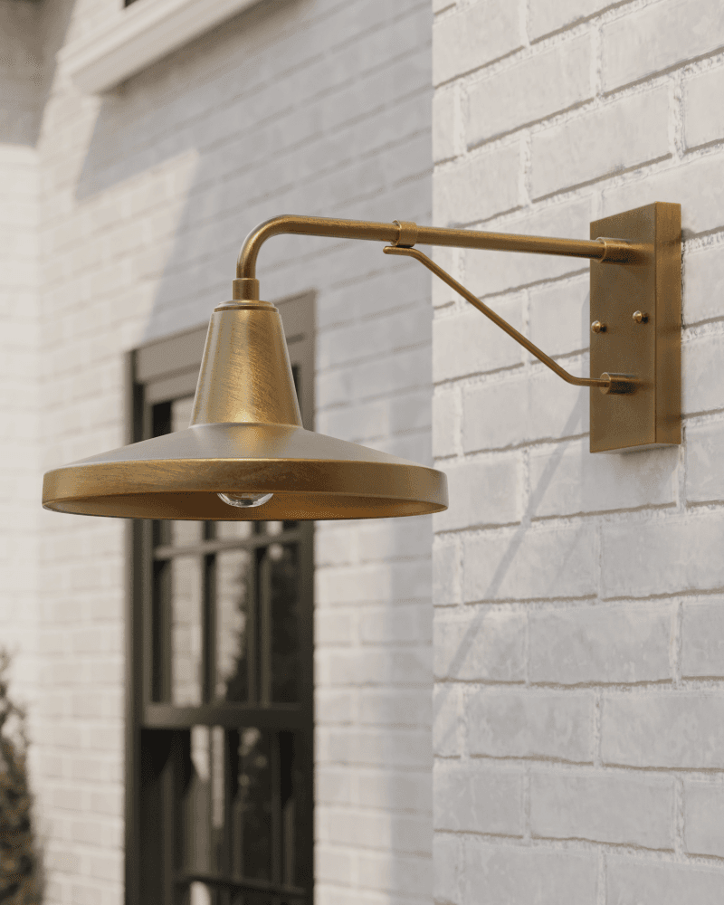 Currey and Company Mariner Brass Outdoor Wall Sconce