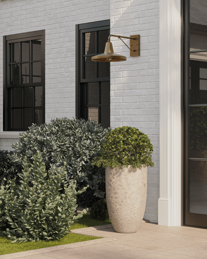 Currey and Company Mariner Brass Outdoor Wall Sconce